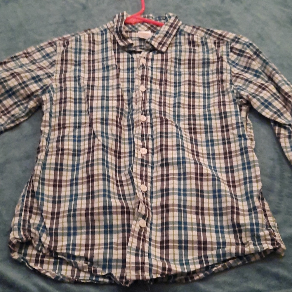 Gymboree Boys plaid dress shirt size 7/8